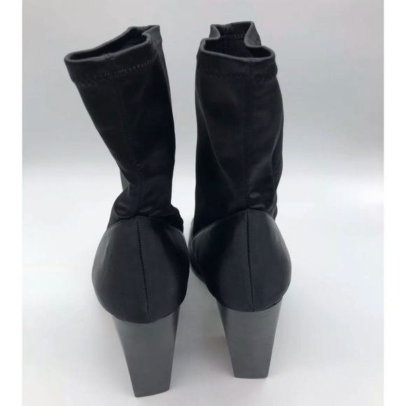 REPORT BRADSHAW BLACK PEEP-TOE BOOTIES - Picture 6 of 7